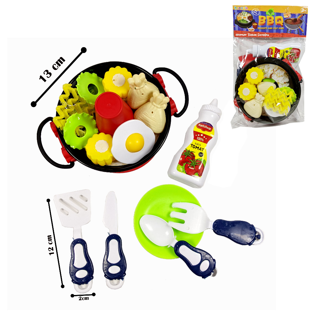 Jual MAINAN BBQ YK 70 / MAINAN MASAK-MASAKAN / MAINAN SOUP NOODLE ...