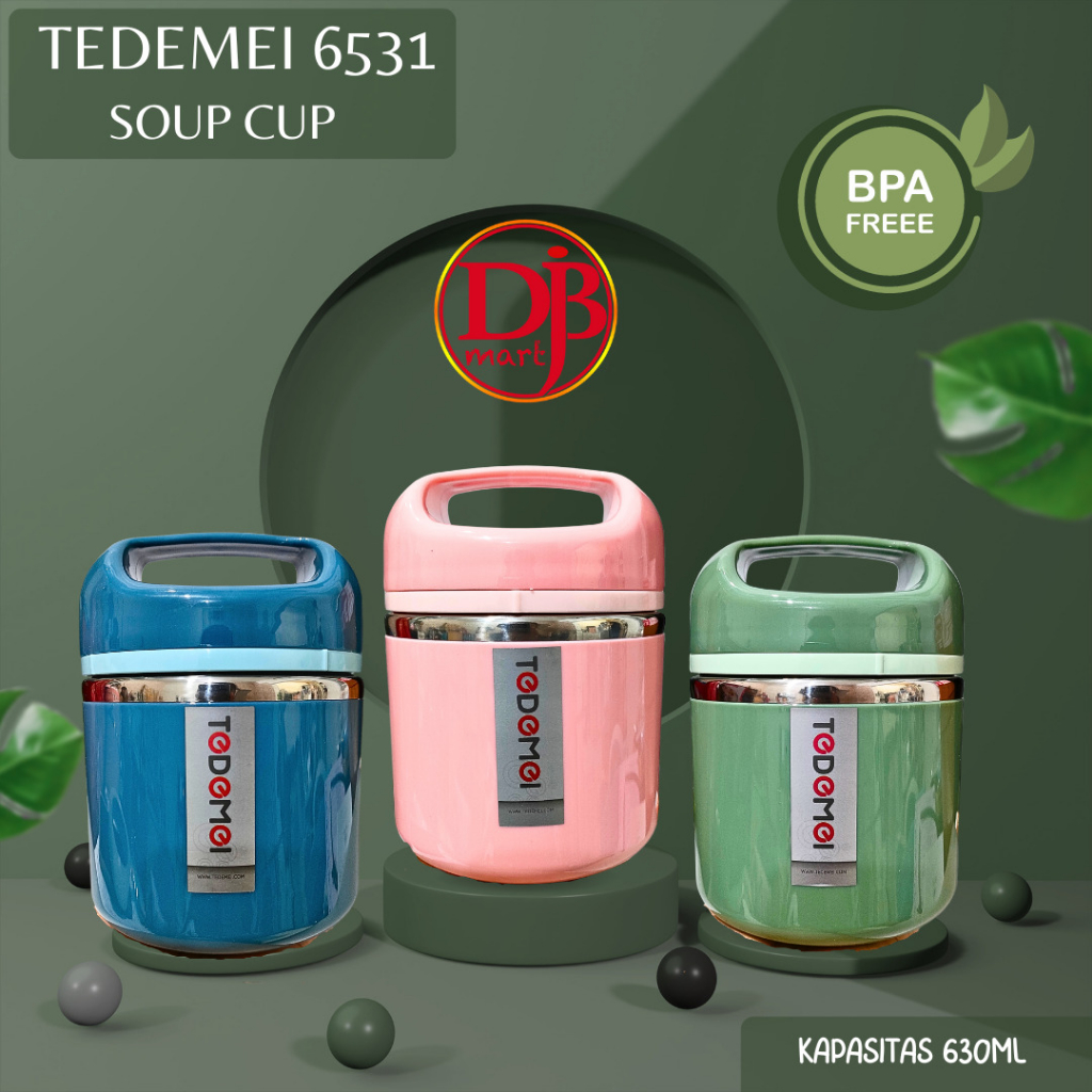 Jual TEDEMEI - TERMOS SOUP CUP STAINLESS STEEL 630ML TAHAN PANAS BPA ...