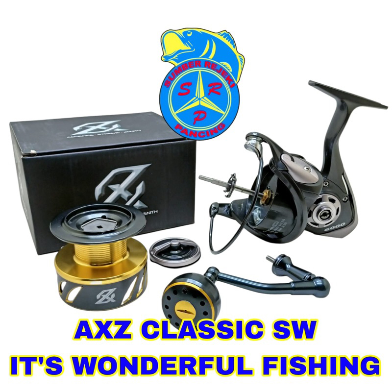 Jual Reel axz classic sw 1000 2000 3000 4000 6000 | Shopee Indonesia