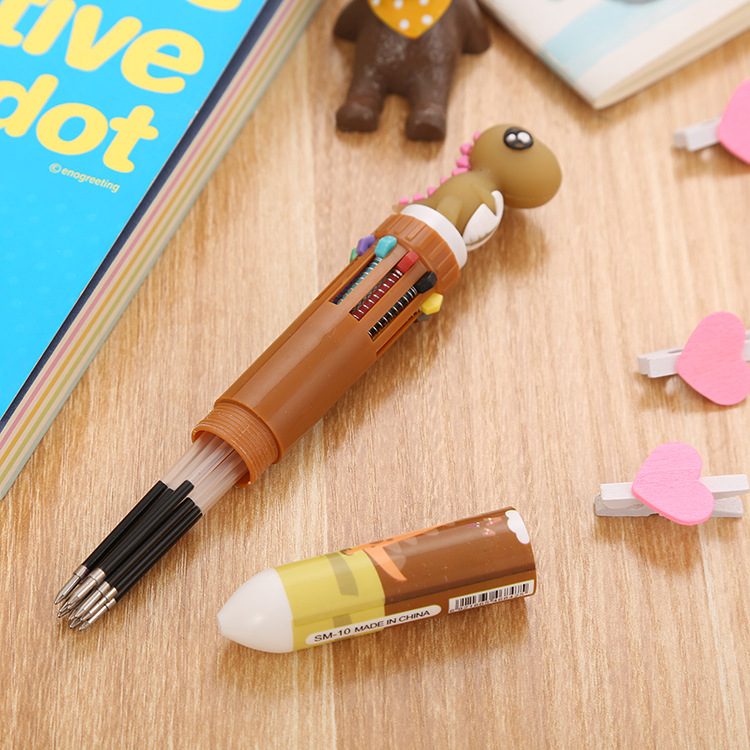 Jual Pulpen 10 warna kuda unicorn flamingo angsa dino pen imut lucu ...