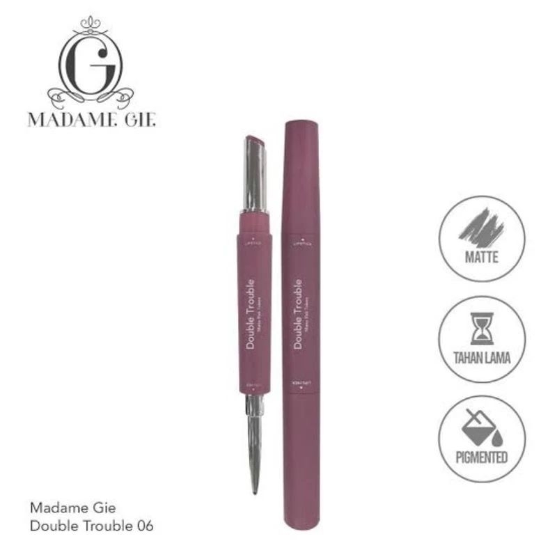 Jual Madame Gie Double 2 in 1 Lipstick + Lip liner | Shopee Indonesia