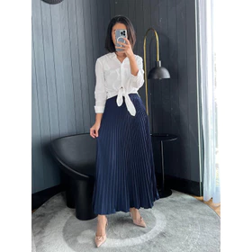 Premium Rok Plisket Panjang Wanita Allsize 40 Warna