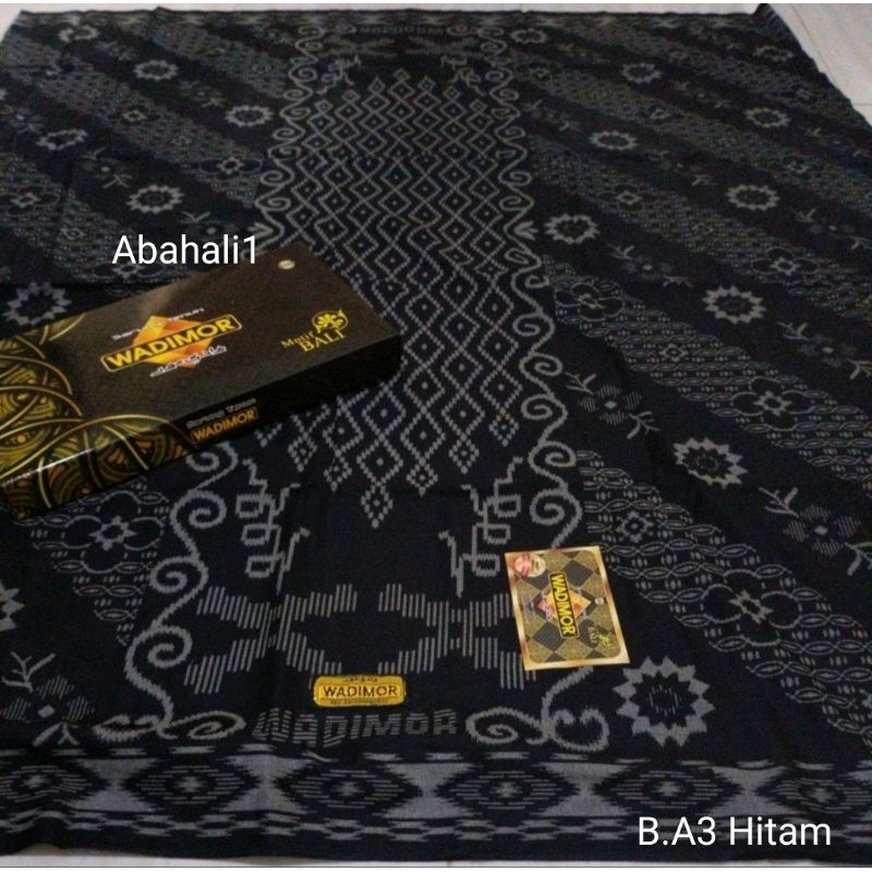 Jual Sarung Wadimor Hitam Sarung Wadimor Motif Bali Sarung Wadimor