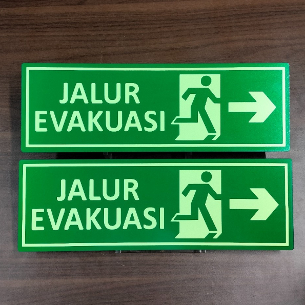 Jual Jalur Evakuasi Exit Sign Akrilik Glow In The Dark X Cm Shopee Indonesia