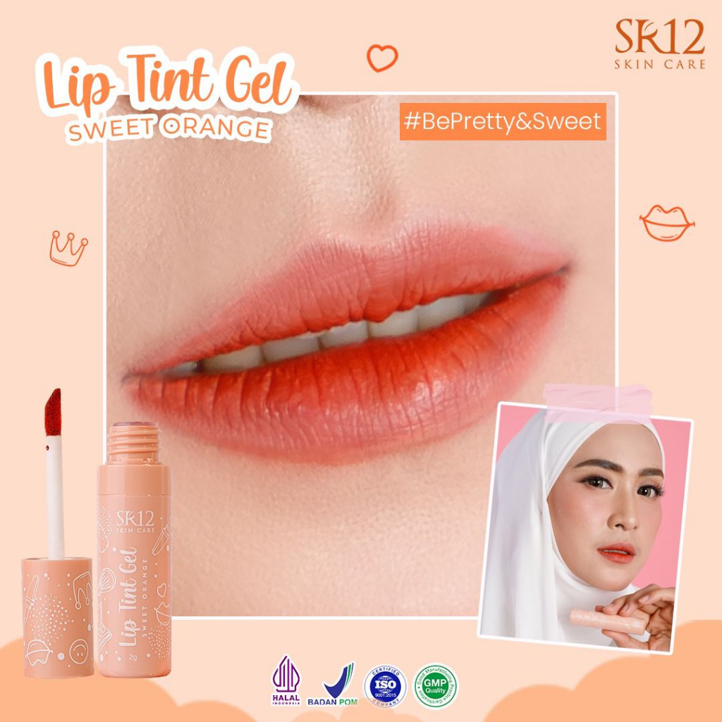 Jual LIP TINT GEL SWEET ORANGE SR12 / LIP TINT TAHAN LAMA DAN