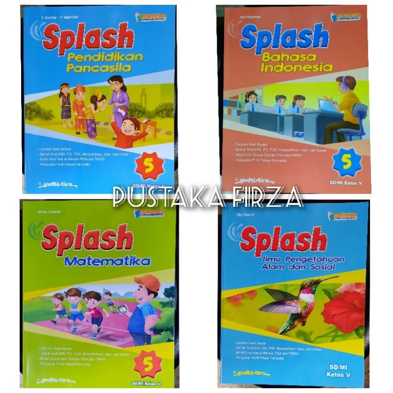 Jual Splash Kelas 5 SD/Mi Kurikulum Merdeka.Ppkn.Ipas.Matematika.Bhs ...