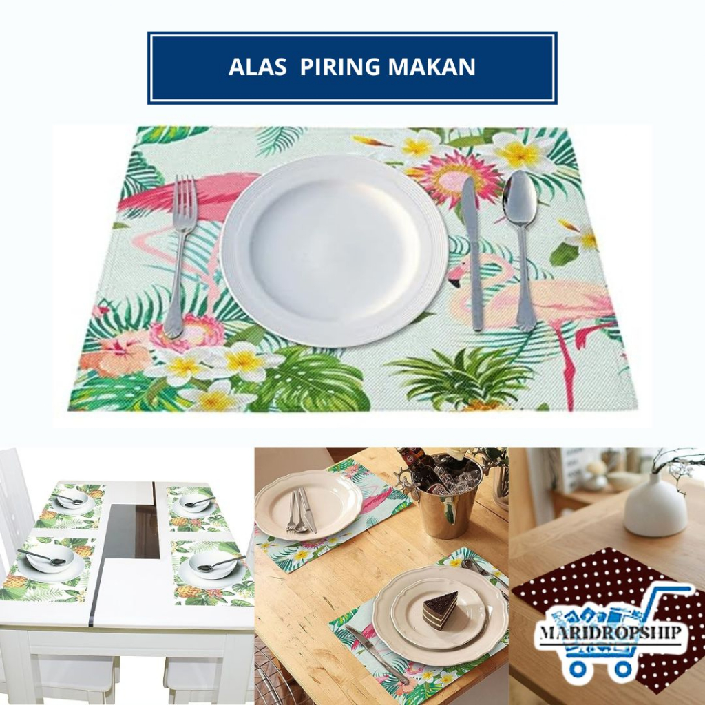 Jual ALAS PIRING MEJA MAKAN AESTHETIC / AESTHETIC PLACEMATS FOR DINING