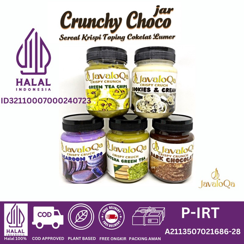 Jual 200ml Javaloqa Crunchy Choco Jar Crust Rice Crispy Coklat Lumer