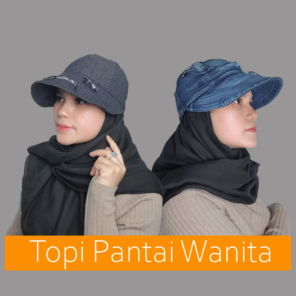 Jual Topi Pantai Topi Wanita Topi Hijab Topi Wanita Fashion Ripped