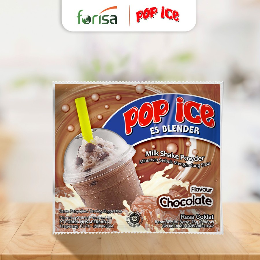 Jual Pop Ice Milk Shake Powder Cokelat Renceng X Gr Shopee Indonesia