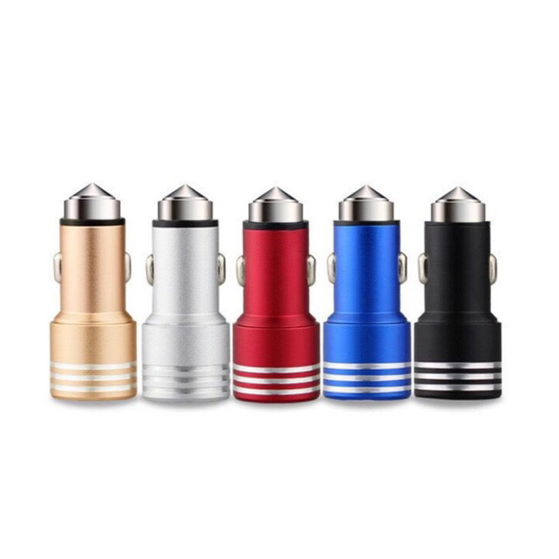 QUAD PORTS USB Car Adapter and Charger - Color: Silver main image 1
