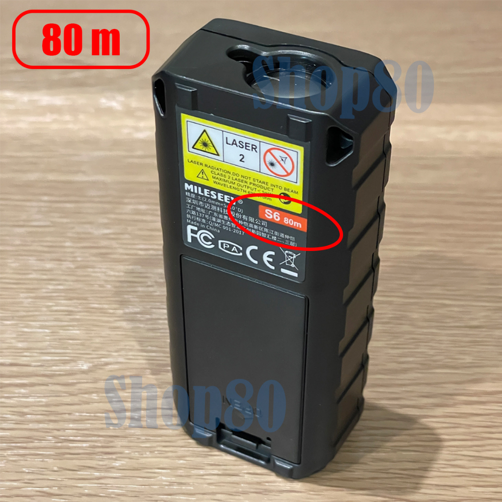 Jual MILESEEY 40m 60m 80m 100m 120m Meteran Laser S6 Distance Meter ...