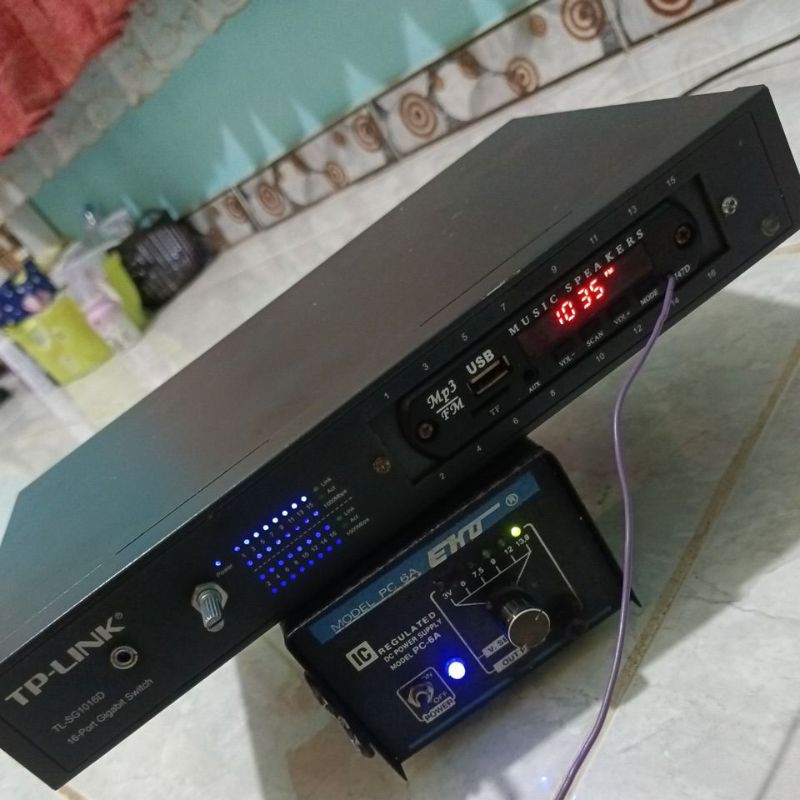 Jual Radio FM MP3 Player dengan Ampli 300 watt, Tape Mobil 12V Rakitan