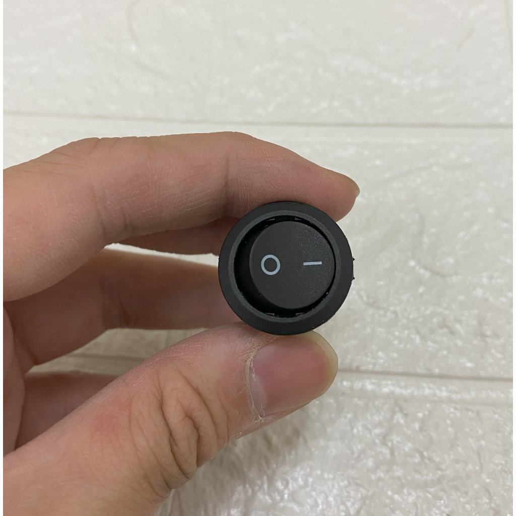 Jual Saklar On/Off Rocker Switch Hitam Bulat 2 Pin Kaki Kualitas Bagus ...