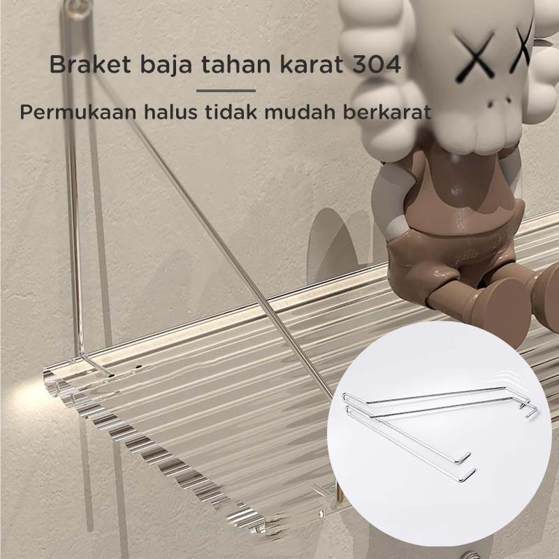 Jual Rak Dinding Tempel Akrilik Rak Serbaguna Rak Dinding Plastik ...
