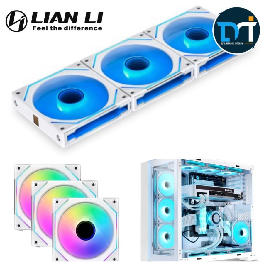 Jual Lian Li Uni Fan SL INFINITY 120 Black I White - 3Pcs 120mm ARGB ...