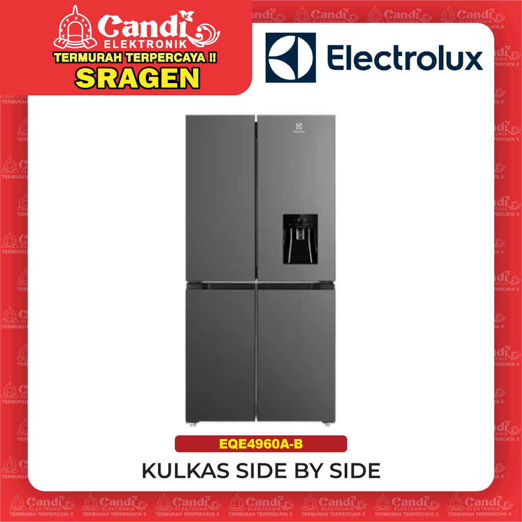 Jual ELECTROLUX Kulkas 4 Pintu Side By Side 492 Liter - EQE4960A-B ...