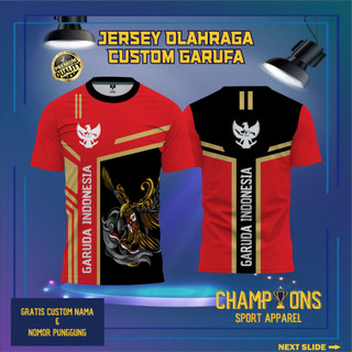 Jual JERSEY RUNNING GARUDA INDONESIA Unisex, Full Printing Bisa Request ...