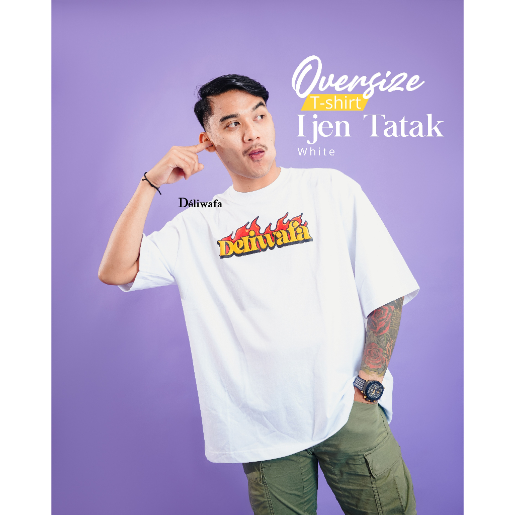 Jual Original Deliwafa - Oversize Unisex T-Shirt Ijen Tatak | Shopee ...