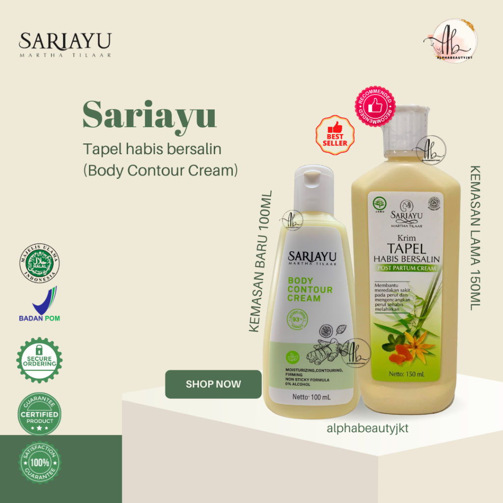 Jual Sariayu Krim Tapel Jamu Habis Bersalin 150 Ml Cream Tapel