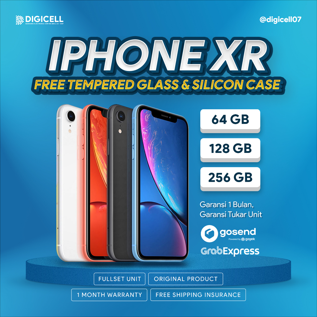 Jual IPHONE XR 64GB 128GB INTER IBOX RESMI SECOND | Shopee Indonesia
