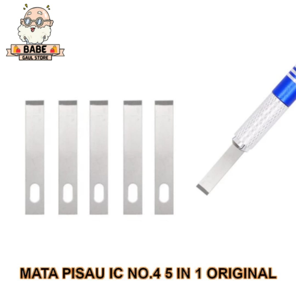 Jual MATA PISAU IC NO.4 IN 1 REFILL PEN CUTTER KNIFE UKIR ORIGINAL