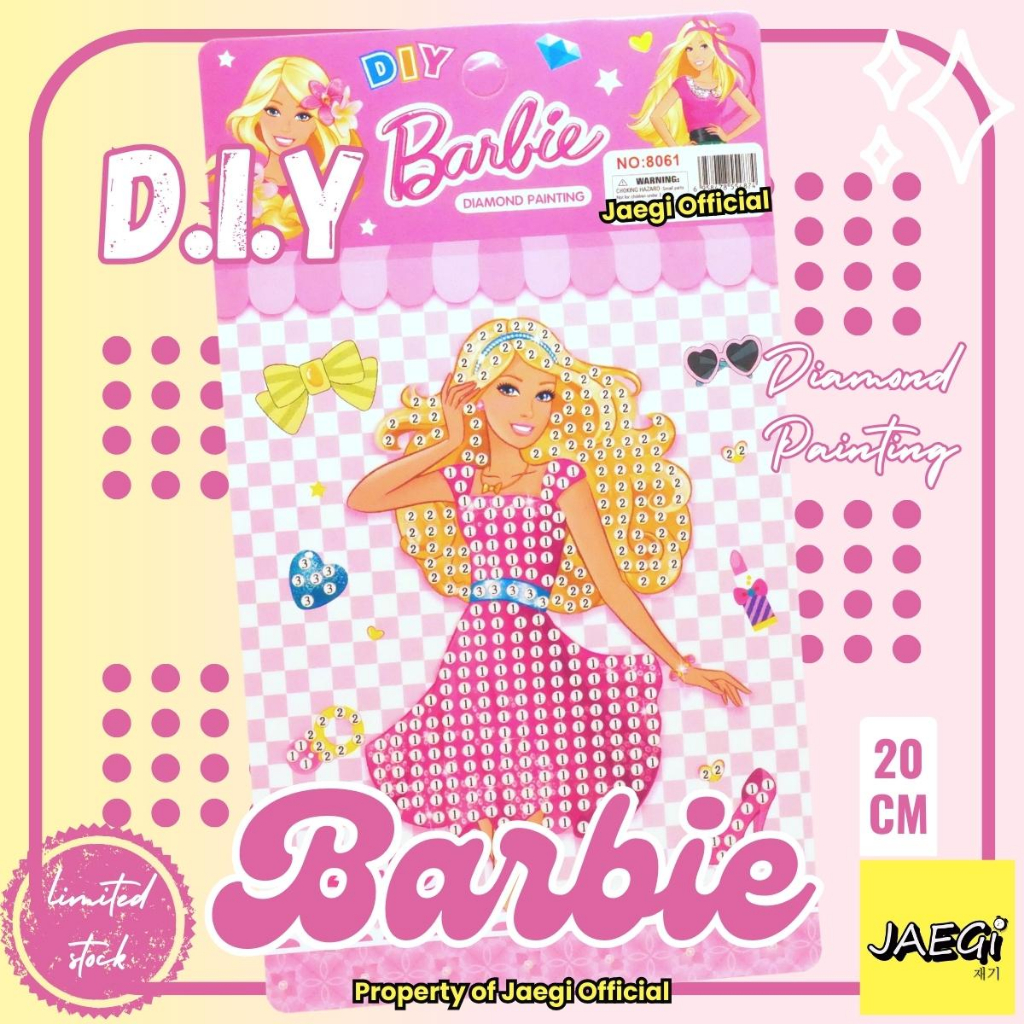 Jual JAEGi Small Diamond Painting DIY Set Barbie Edition 20 CM