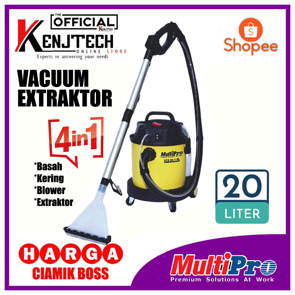 Jual Vacuum Cleaner Extraktor Multipro 4in1 Garansi Resmi Kapasitas 20 ...