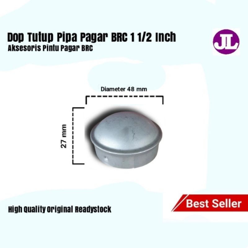 Jual Tutup Pipa Pagar BRC Ukuran 1 1/2 Inch Dop Tutup Pipa Pagar BRC ...