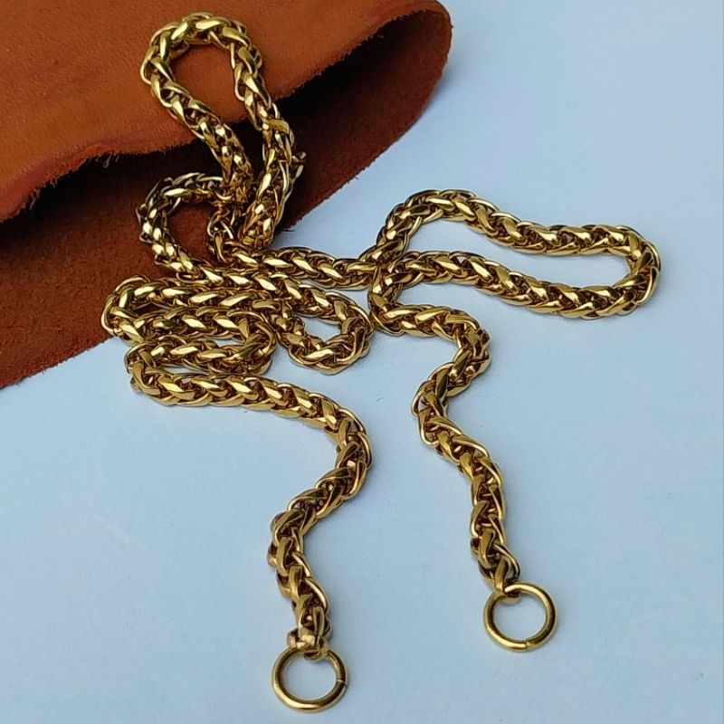 Jual Rantai Kuningan Elegant 5mm Panjang 60cm | Shopee Indonesia