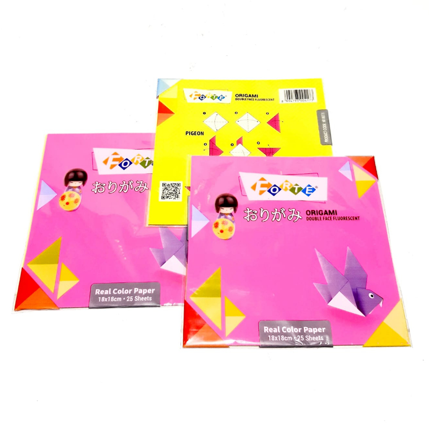 Jual HARGA GROSIR PER 5 PACKS / 125 SHEETS KERTAS ORIGAMI PAPER WARNA