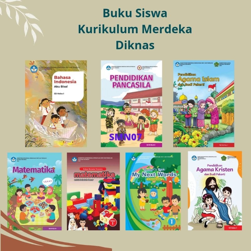 Jual Buku Siswa SD Kelas 1 Kurikulum Merdeka Diknas | Shopee Indonesia