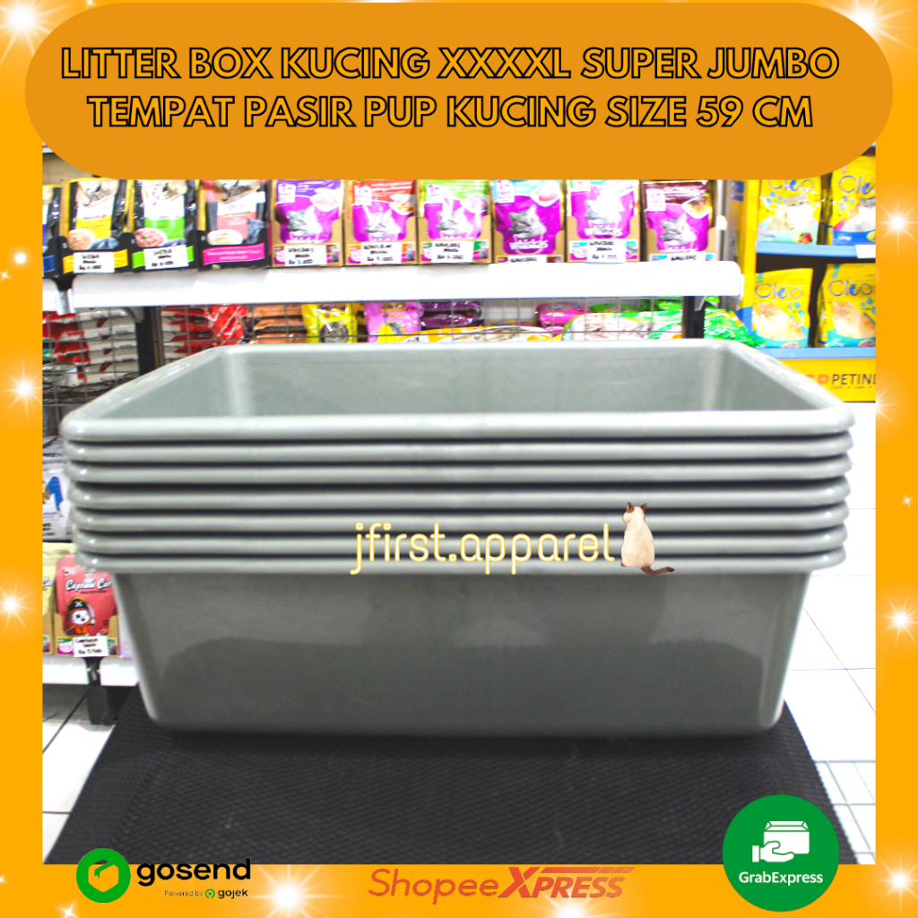 Jual LITTER BOX KUCING XXXXL SUPER JUMBO TEMPAT PASIR PUP KUCING SIZE