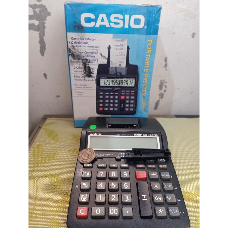 Jual Calculator Kalkulator Casio HR100TMBKA HR100TM Portable Printer Shopee Indonesia