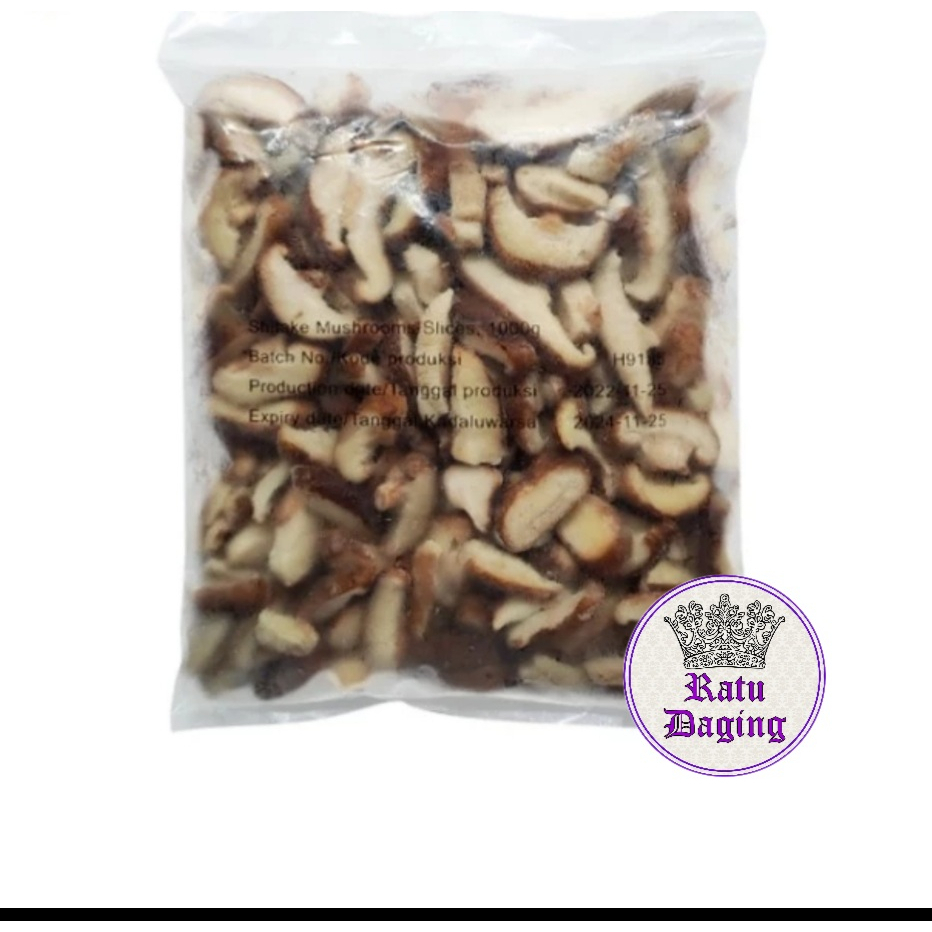 Jual Jamur Shitake Slice Frozen / Shitake Mushroom 1kg Jamur Murah