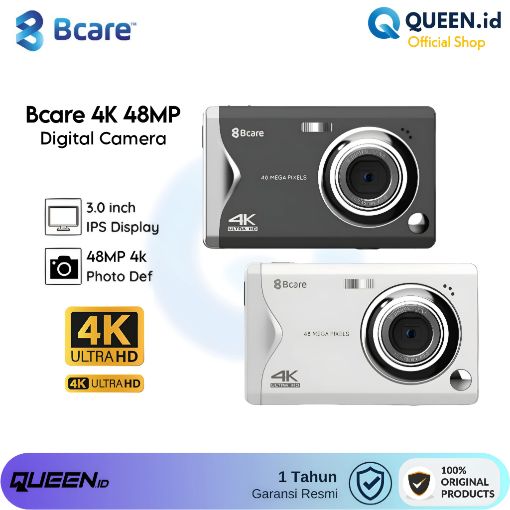 Jual Bcare Mirrorless Digital Camera 48MP 4K - Kamera Pocket 3.0