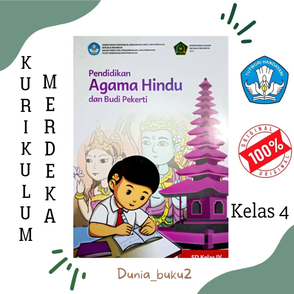Jual BUKU SISWA AGAMA HINDU KURIKULUM PENGGERAK-MERDEKA KELAS 4 SD ...