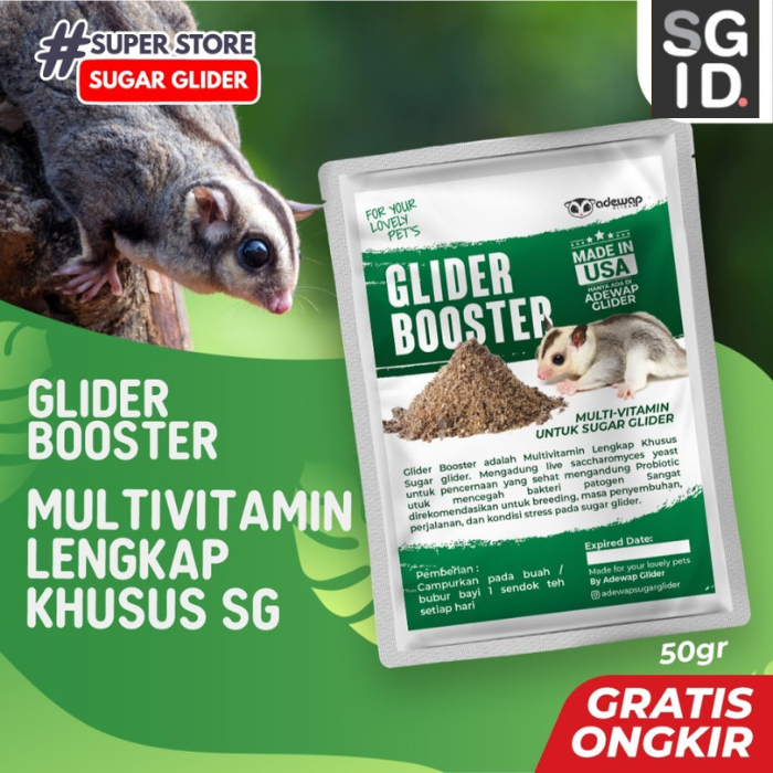 Jual GLIDER BOOSTER MULTIVITAMIN & PROBIOTIC MEMBANTU PEMULIHAN OVER