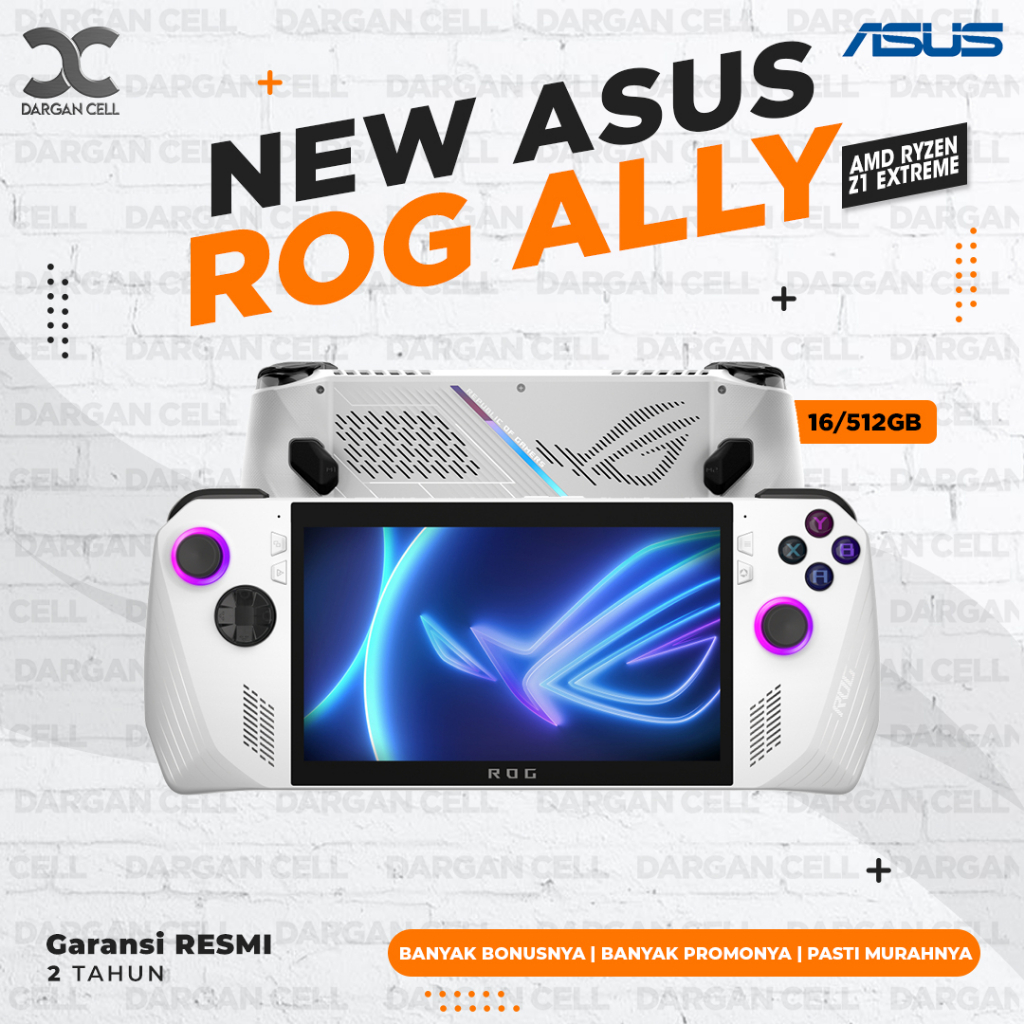 Jual ASUS ROG ALLY RAM 16/512GB AMD RYZEN Z1 EXTREME GARANSI RESMI 2