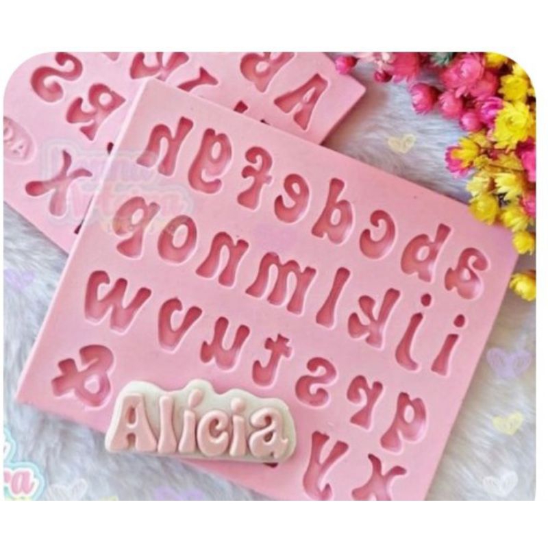 Jual cetakan fondant huruf bentuk huruf dan angka untuk dekorasi kue UK