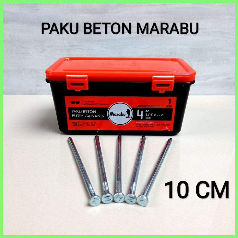 Jual Paku Beton Paku Tembok Marabu Cm Per Pcs Putih Galvanis Shopee Indonesia