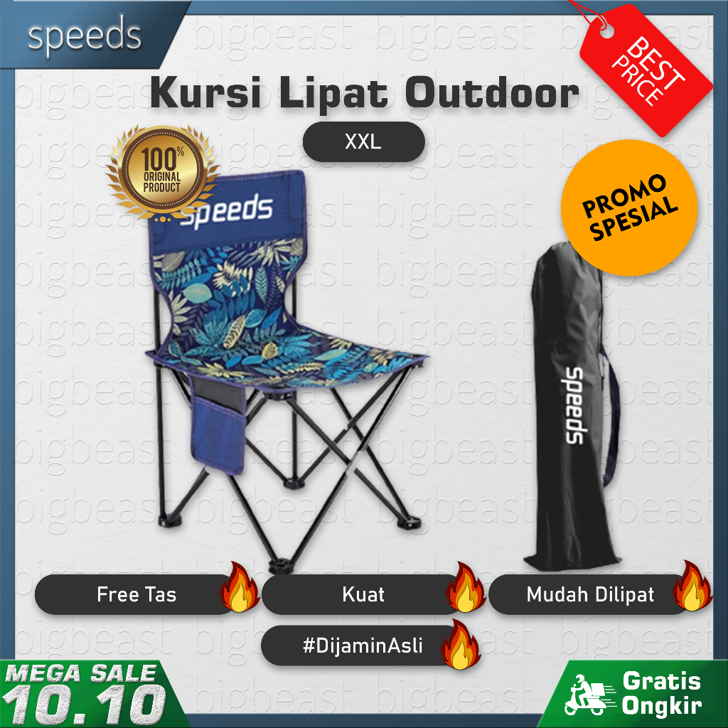 Jual SPEEDS Kursi Lipat Outdoor Kursi Lipat Camping Portable Kursi ...