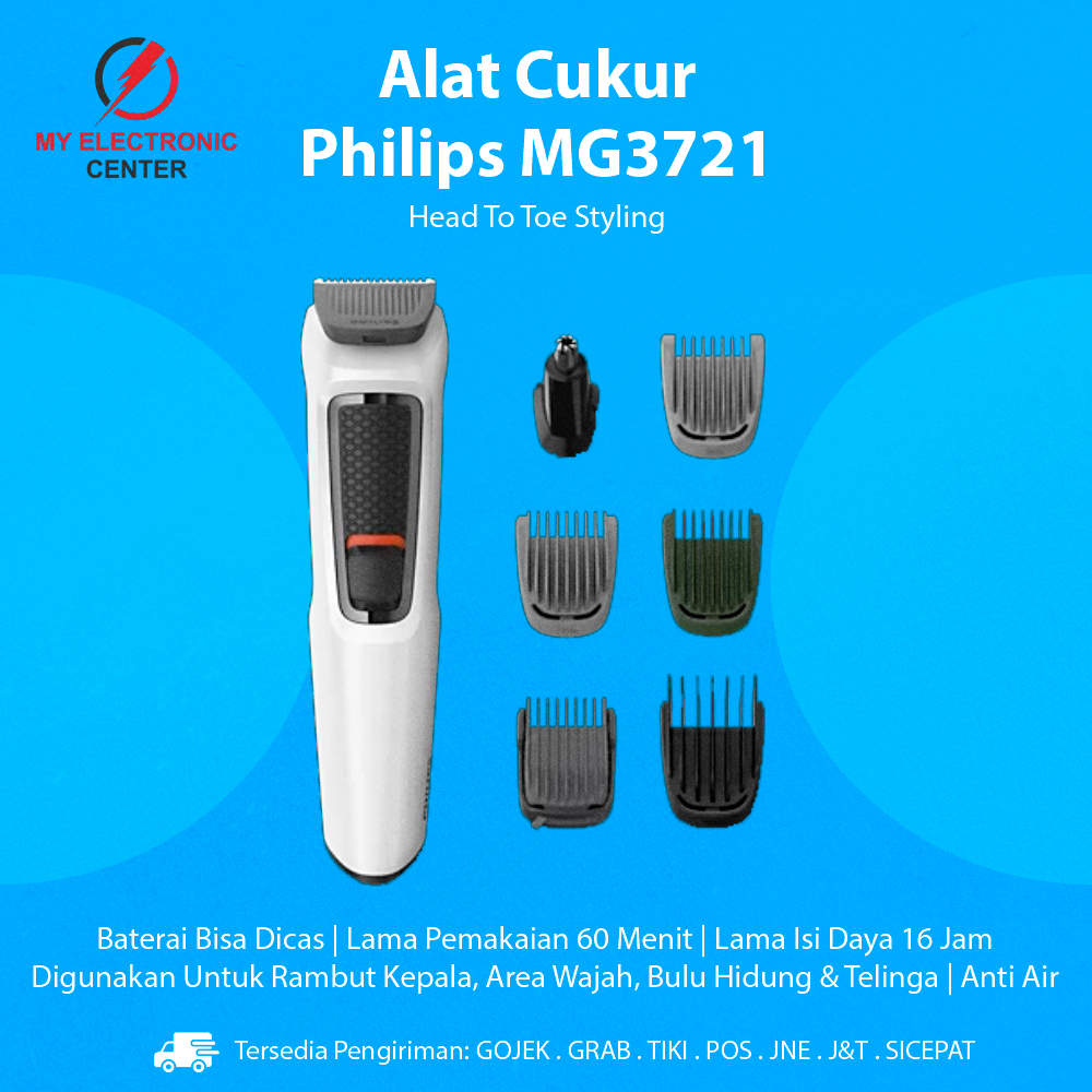 Jual Mesin Cukur Elektrik Philips MG3721 Alat Pencukur Rambut Kumis Jenggot Shopee Indonesia