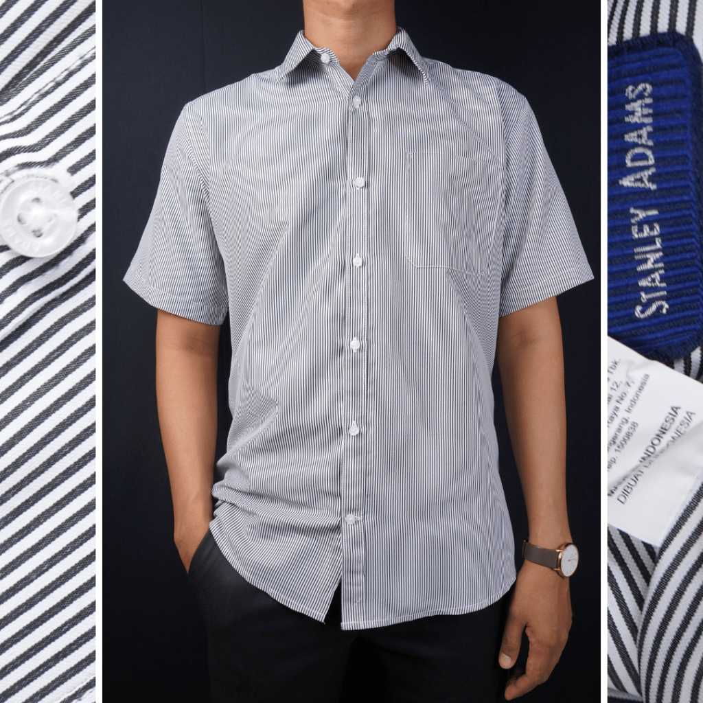 Stanley Adams Kemeja Lengan Pendek Regular Twill Pria main image 1