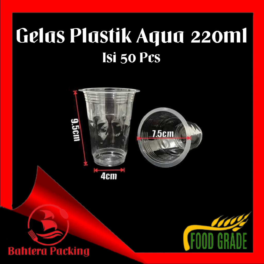 Jual Gelas Aqua Cup Plastik 220ml Gelas Kopi Cup Susu Murah Isi 50 Pcs Shopee Indonesia 7053