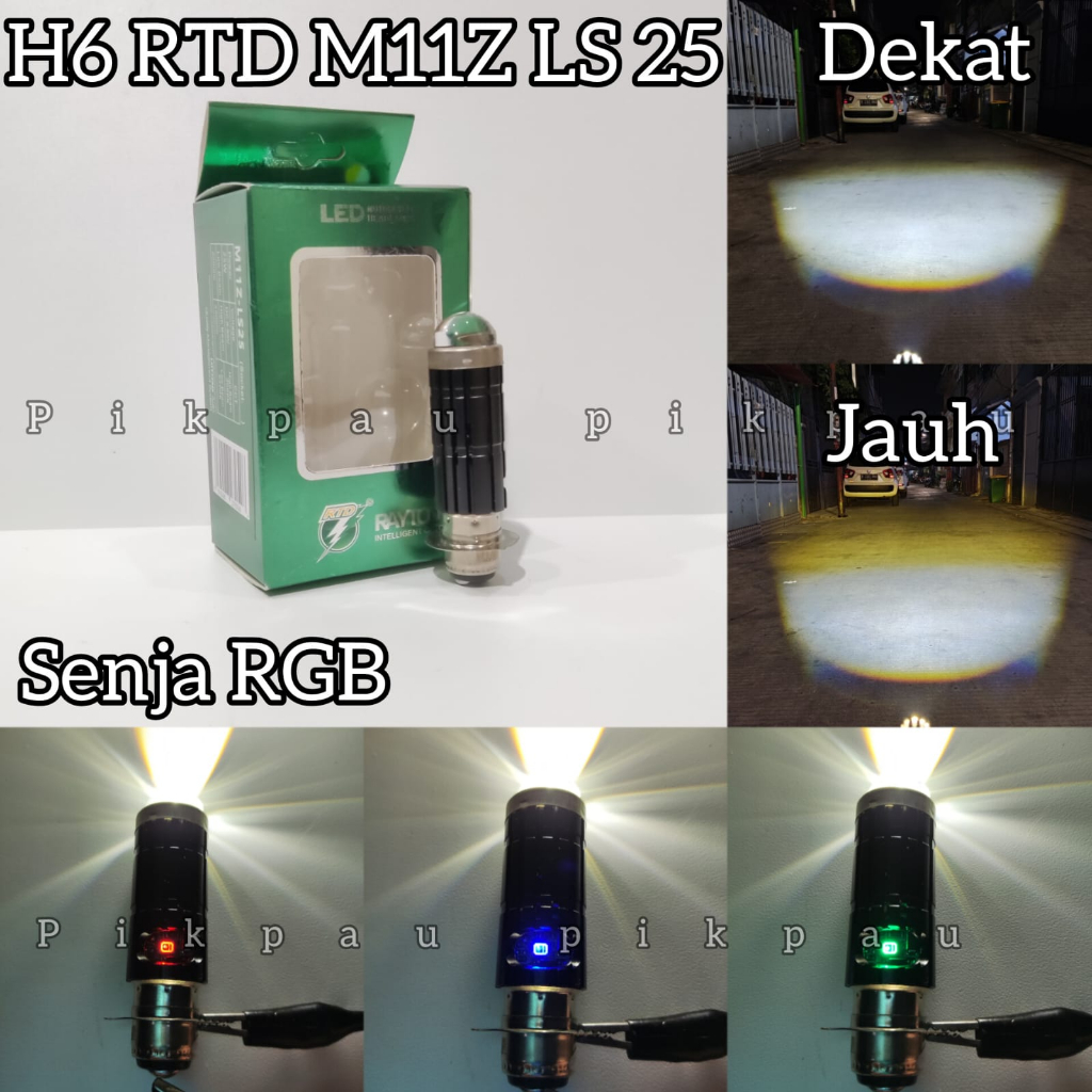 Jual Lampu Utama H Rtd Rayton Original Senja Rgb Light Led Laser High Low Full Aluminium