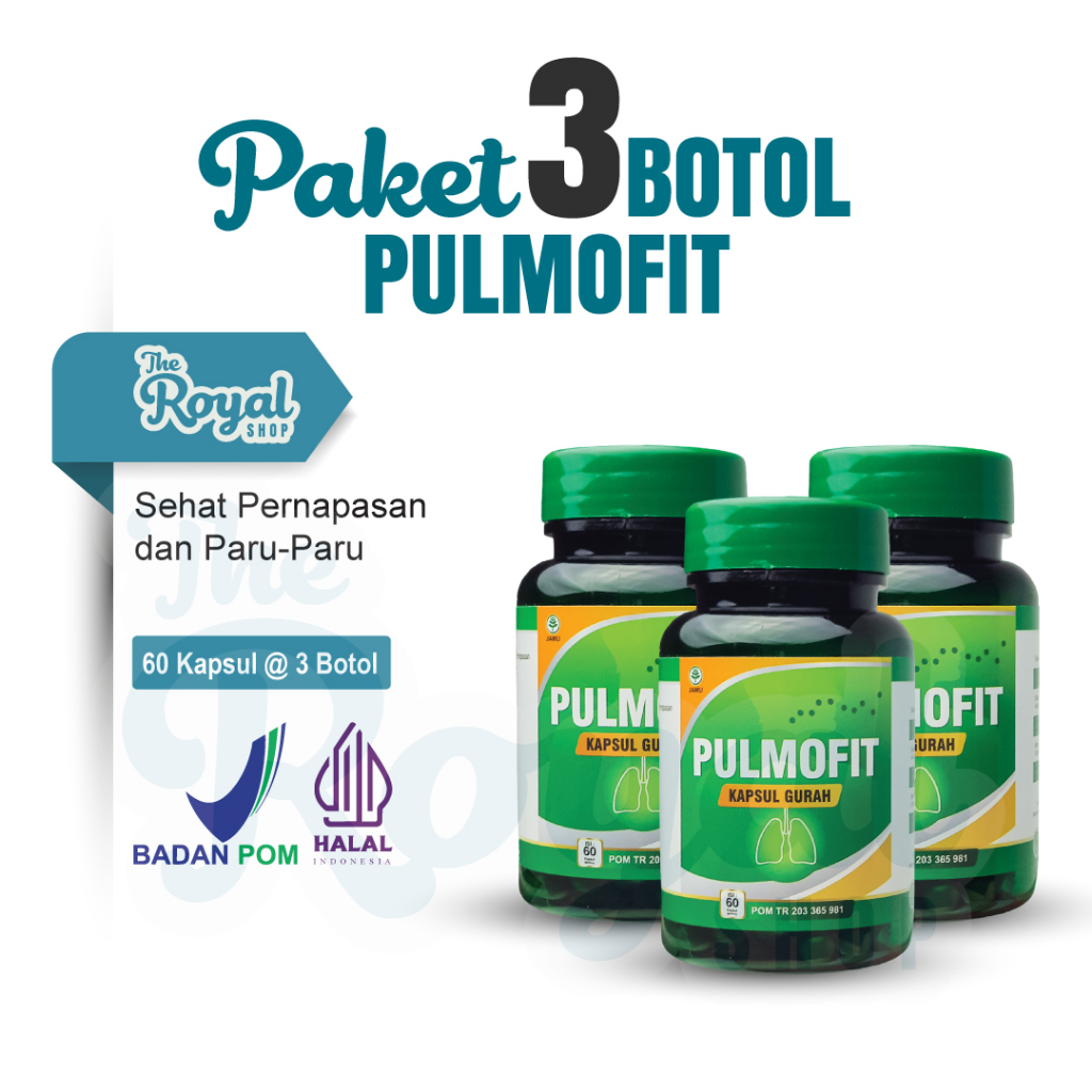 Jual Pulmofit Paket Botol Kapsul Gurah Kesehatan Pulmofit Obat Herbal Asma Sesak Nafas Tbc