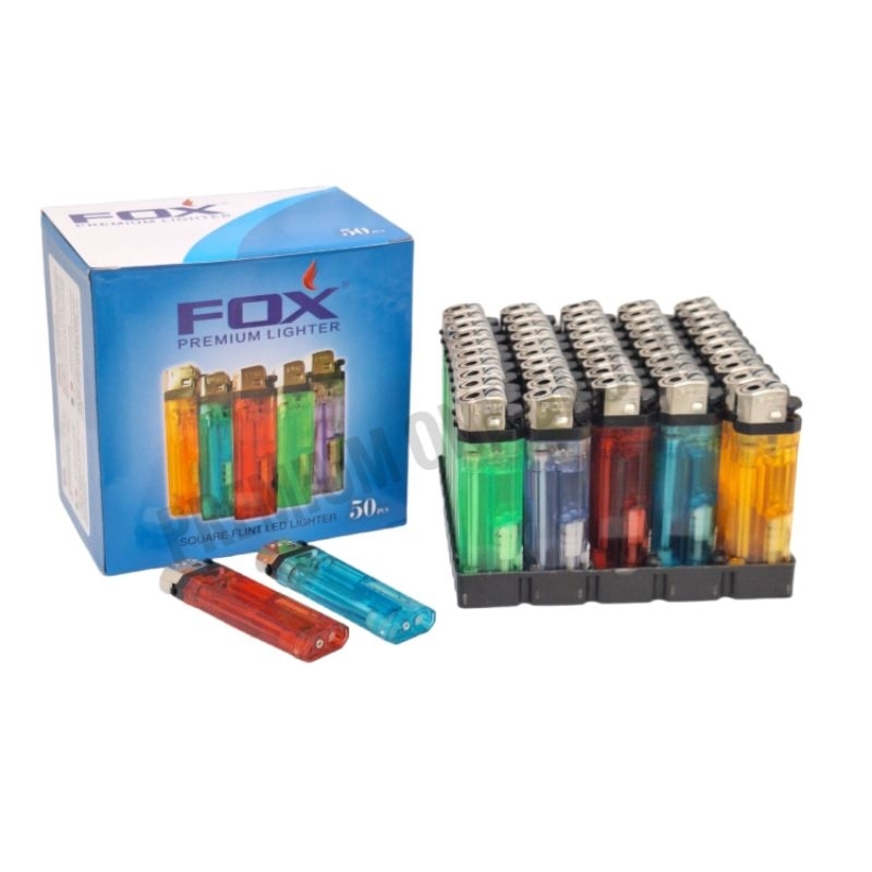 Jual 1 Pak Mancis Roda Senter FOX Isi 50 Pcs/Korek Api Gas | Shopee ...