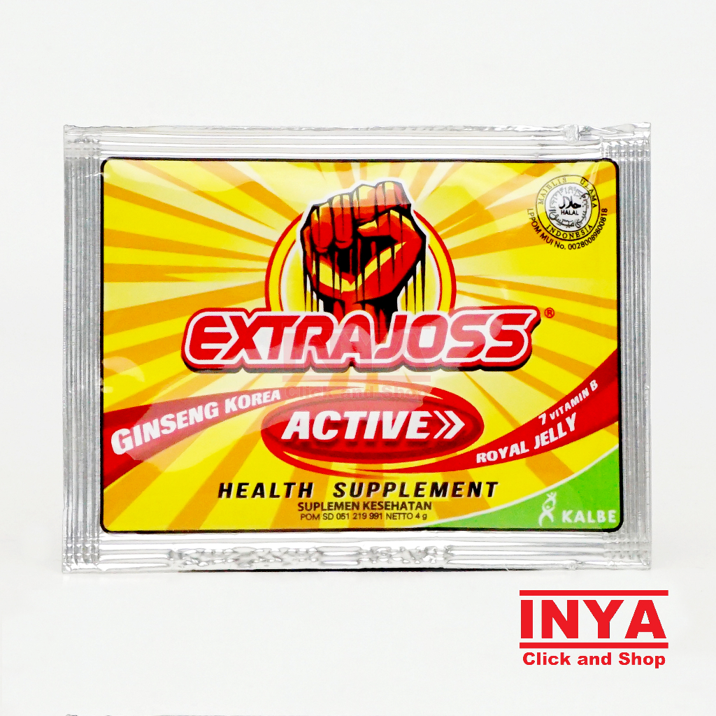 Jual Extra Joss Active 4gr Sachet - Minuman Energi Bubuk - Energy Drink ...