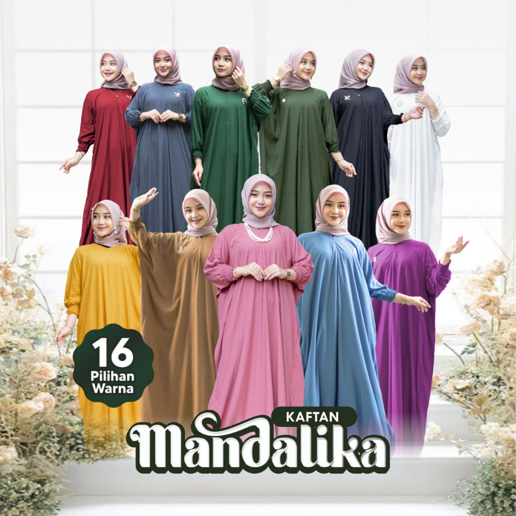 Jual AQILALOVA Kaftan Mandalika Lebaran 2024 Mewah Pakaian Muslim